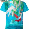 Latias Latios Pidgey Pokemon Shirt, 3D Tee for Pokemon Lovers