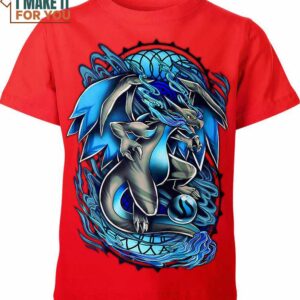 Mega Charizard X 3D Pokemon Shirt, Pokemon Graphic Tees