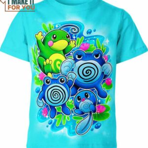 Poliwag Poliwhirl Poliwrath Politoed Pokemon Cute Shirt, Cool Pokemon Gifts
