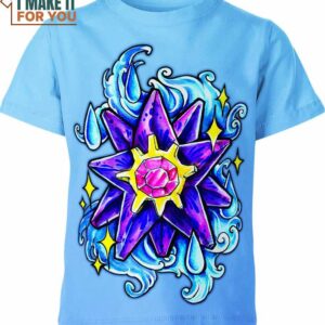 Starmie Pokemon Shirt, Eye-catching Pokemon Apparel