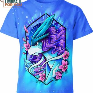 Suicune 3D Art Pokemon Shirt, Pokemon Gift