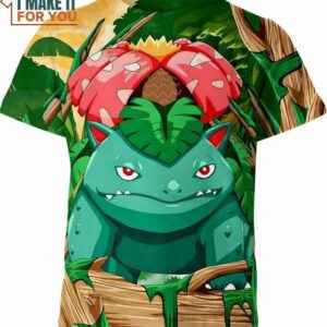 Venusaur Classic Pokemon Shirt, Best Tees for Pokemon Enthusiasts