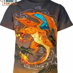 Charizard Japan Art Pokemon 3D Shirt, Eye-catching Pokemon Apparel