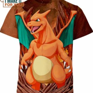 Charizard Old School Pokemon 3D Shirt, Perfect Pokemon Gift Idea