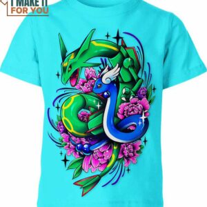 Dragonair Rayquaza Pokemon Shirt, Unique Pokemon Design