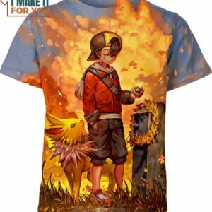 Ethan And Jolteon Pokemon Shirt, Exclusive Pokemon Birthday Gifts