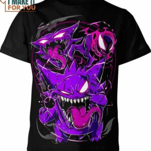 Gengar Haunter Gatsly Street Style Pokemon Shirt, The Perfect Wardrobe Addition for the Pokemon Lover