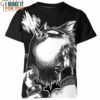 Mankey Black White Pokemon Shirt, Unique Presents for the Stylish Pokemon Lover