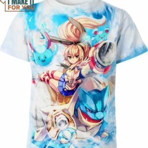 Mega Blastoise Azumarill Marill Pokemon Shirt, The Ultimate Pokemon Themed Apparel