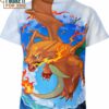 Charizard Fly Pokemon Shirt, Unique 3D Pokemon T-Shirt for Anime Fans