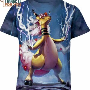 Mega Ampharos Pokemon Shirt, Perfect Birthday Gift for Pokemon Fans