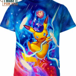 Pikachu 3D  Pokemon Shirt, Ideal Pokemon Gift for Friends and Family