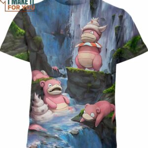 Slowpoke 3D Art Pokemon Shirt, Gifts for Pokemon Lovers Slowpoke 3D Art Pokemon Shirt, Gifts for Pokemon Lovers