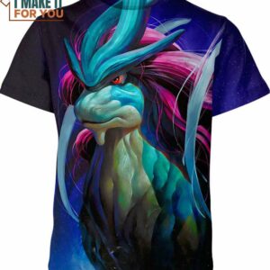 Suicune Pokemon 3D Shirt, Perfect Pokemon Gift Idea