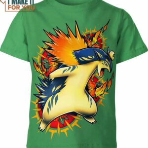 Typhlosion 3D Art  Pokemon Shirt, Exciting Pokemon Gift Ideas
