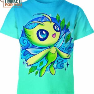 Celebi Pokemon Shirt, Perfect for Showing Your Love for the Pokemon