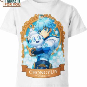 Chongyun x Vanillite Genshin Impact and Pokemon Shirt, Gifts for Pokemon Lovers