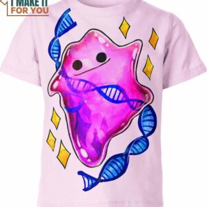 Ditto Warter Color Art Pokemon Shirt, Perfect Present for Pokemon Fans