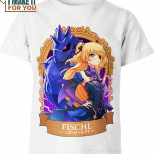Fischl x Corviknight Genshin Impact and Pokemon Shirt, Unforgettable Pokemon Gift