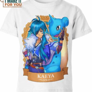 Kaeya x Lapras Genshin Impact and Pokemon Shirt, Bold Pokemon Fashion Statement