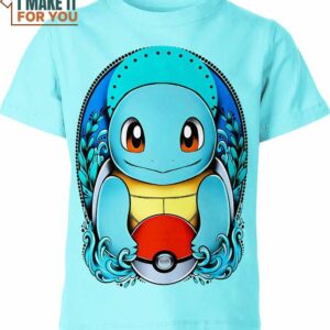 Squirtle 3D Art Pokemon Shirt, Special Edition Pokemon Christmas Shirts