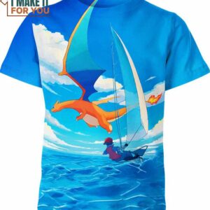 Charizard Red Pokemon Shirt, Pokemon Gift for All Ages