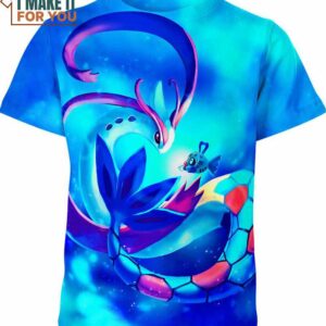 Feebas And Milotic Pokemon Shirt, Unique 3D Pokemon T-Shirt for Anime Fans