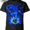 Froakie And Greninja Pokemon Shirt, Stylish Pokemon 3D Printed Tee