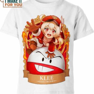 Klee Genshin Impact and Pokemon Shirt, Ideal Pokemon Gift for Friends and Family
