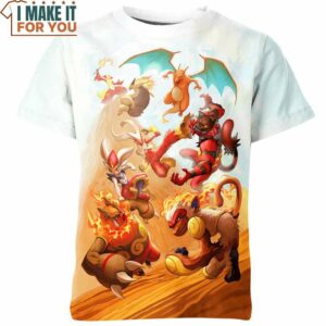 Pokemon Shirt, Pokemon 3D Tee for Anime Lovers