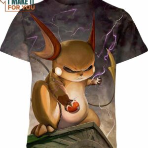 Raichu Fighting Pokemon Shirt, Perfect Birthday Gift for Pokemon Fans