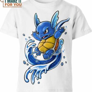 Wartortle 3D Art Pokemon Shirt, Apparel for Pokemon Lover