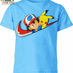 Ash Ketchum and Pikachu Pokemon Nike Shirt, Best Pokemon Gifts for Your Loved Ones