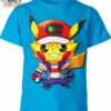 Ash Ketchum x Pikachu Funny Pokemon Shirt, Top Pokemon Gifts for Adults