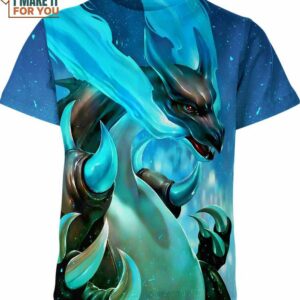 Charizard Mega X Full Printed Pokemon Shirt, Stylish Pokemon Shirts for Men