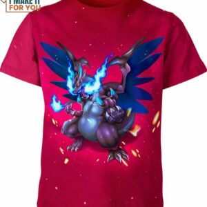Charizard Mega X Pokemon Shirt, Top-Rated Pokemon T-Shirts