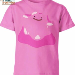 Ditto Cute Face Pokemon Shirt, Apparel for Pokemon Fans