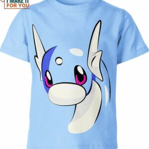 Dratini Classic Pokemon Shirt, Stylish Pokemon 3D Printed Tee