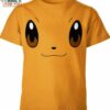Eevee Cute Face Pokemon Shirt, Pokemon 3D Tee for Anime Lovers