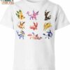 Eevee Evolutions Water Art Pokemon Shirt, Unforgettable Pokemon Gift