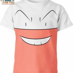Electrode Funny Face Pokemon Shirt, Stylish Pokemon 3D Printed Tee