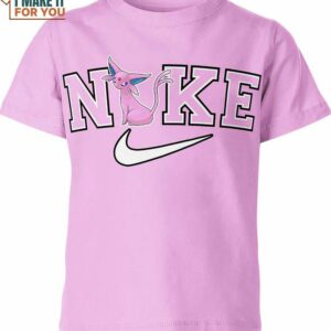 Espeon Pokemon Nike Shirt, Pokemon 3D T-Shirts for Sale