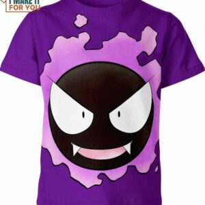 Gastly Classic Design Pokemon Shirt, Best Pokemon Gifts for Your Loved Ones