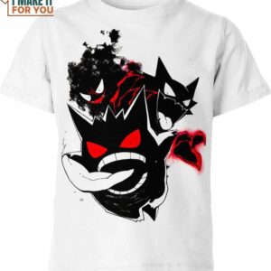 Gengar Haunter Gatsly Classic Art Pokemon Shirt, Exceptional Presents for Your Favorite Pokemon Enthusiast