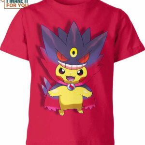 Gengar X Pikachu Pokemon Shirt, Unique Presents for the Stylish Pokemon Lover