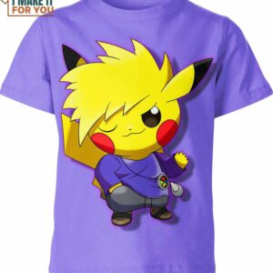 Green x Pikachu Pokemon Shirt, Stylish Pokemon Shirts for Men