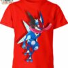 Greninja Classic Design Pokemon Shirt, The Perfect Wardrobe Addition for the Pokemon Lover