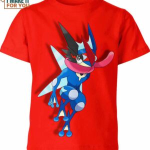 Greninja Classic Design Pokemon Shirt, The Perfect Wardrobe Addition for the Pokemon Lover