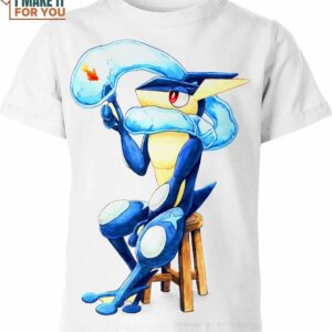 Greninja Water Color Art Pokemon Shirt, Adorable Pokemon Shirts