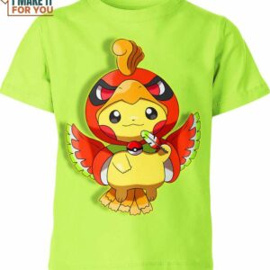 Ho Oh x Pikachu Pokemon Shirt, Pokemon Clothing for Adults